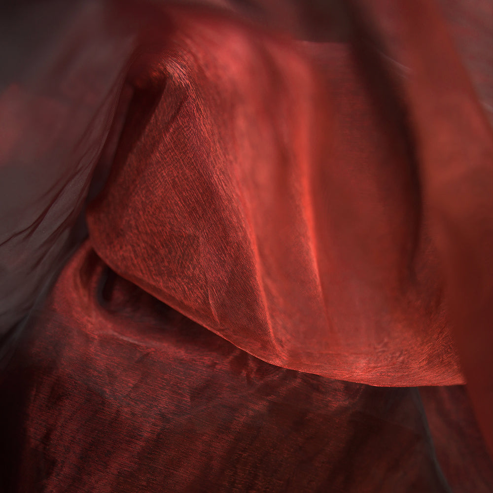 Bomng Red And Black Phantom Mermaid Organza Wedding Decoration Fabric
