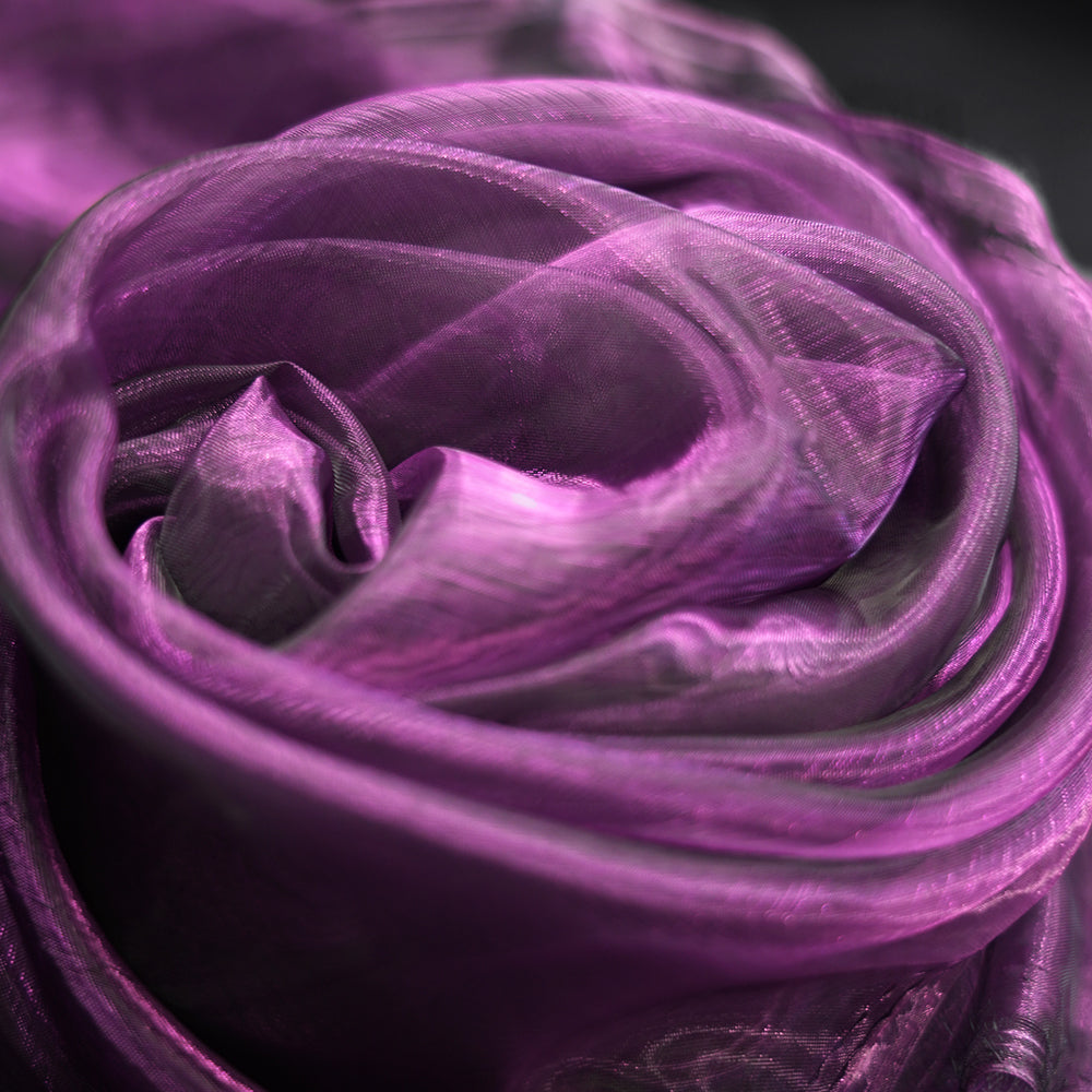 Deep Purple Bomng Phantom Mermaid Organza Wedding Decoration Fabric
