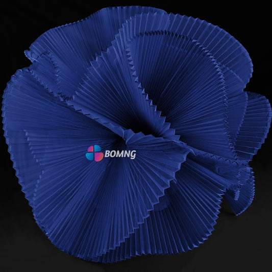 Bomng Royal Blue Great Pleated Organza Crinkle Fabric 6324