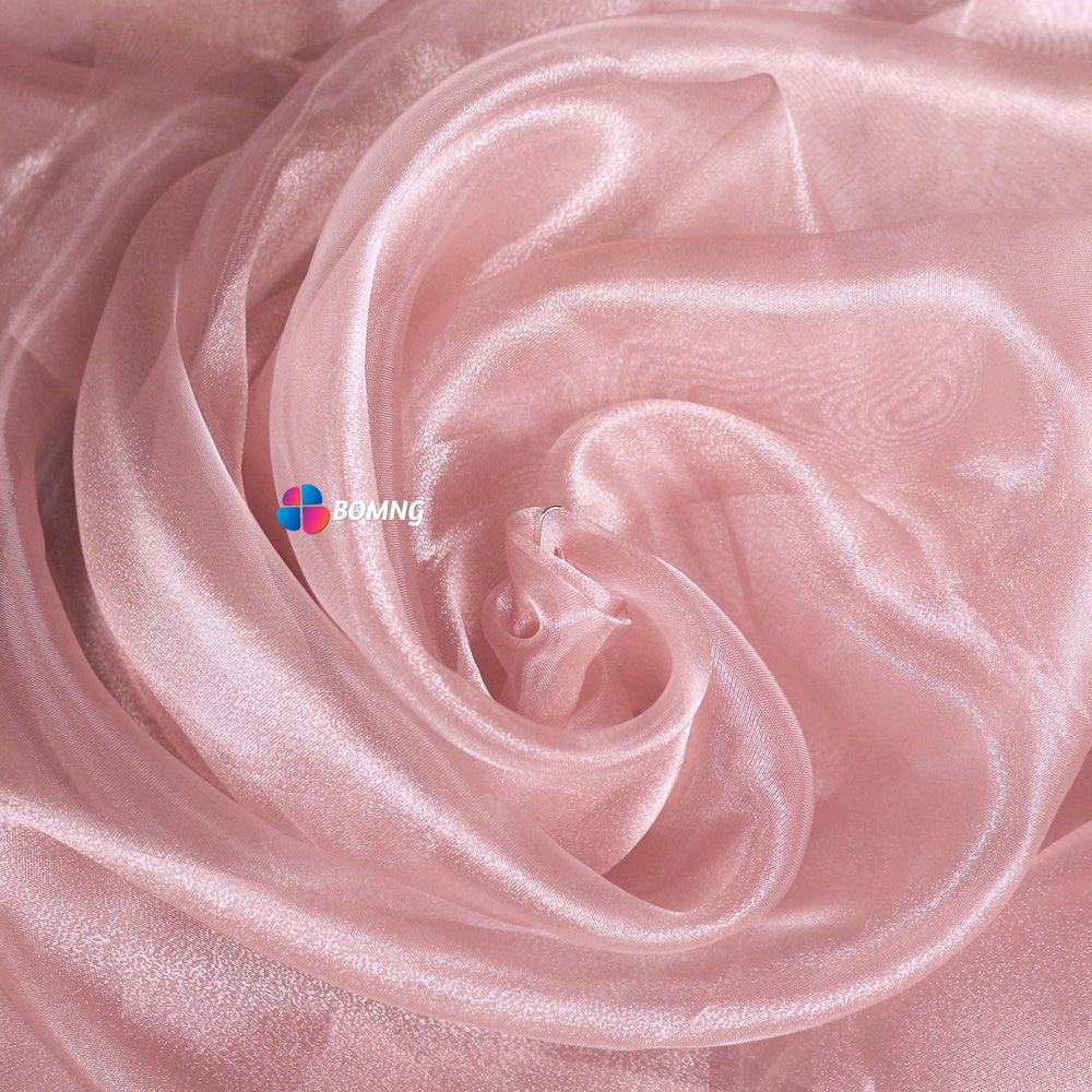 Bomng Grey Pink Phantom Mermaid Organza Wedding Decoration Fabric