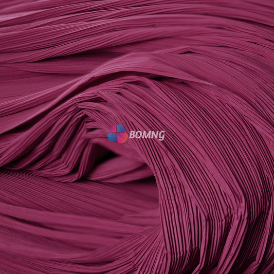 Bomng Rose Purple Pleated Decoration Printmaking Fabric
