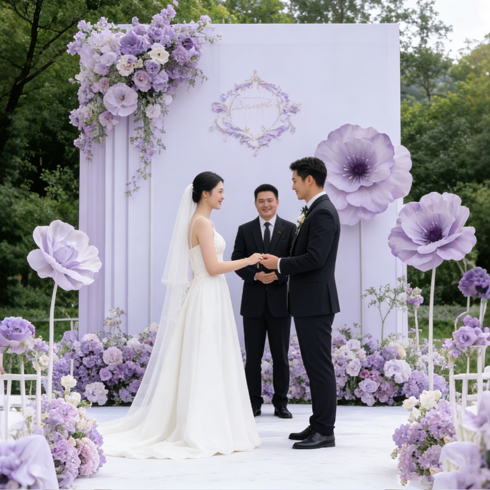 Bomng Luminous Poppy Purple Premium Flower