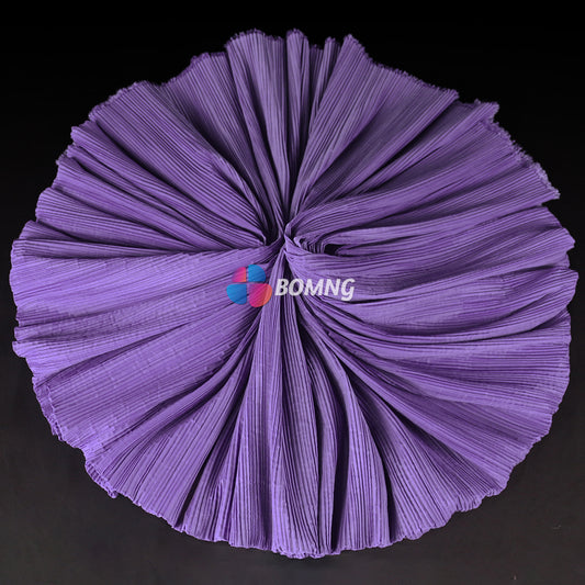 Bomng Deep Purple Pleated Decoration Printmaking Fabric