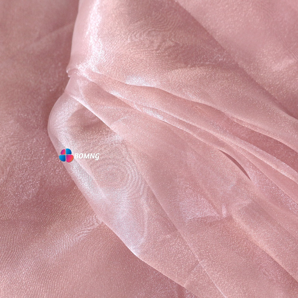 Bomng Grey Pink Phantom Mermaid Organza Wedding Decoration Fabric