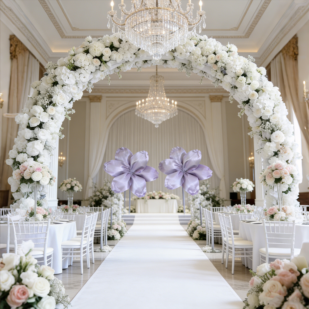 Bomng Iridescent Pearl Petal Lavender Purple Premium Flower