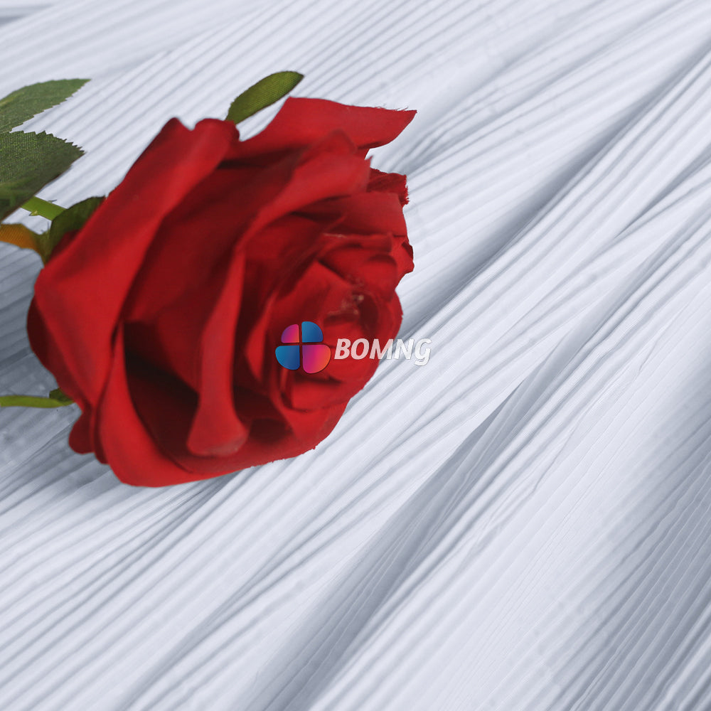 Bomng White Pleated Decoration Printmaking Fabric