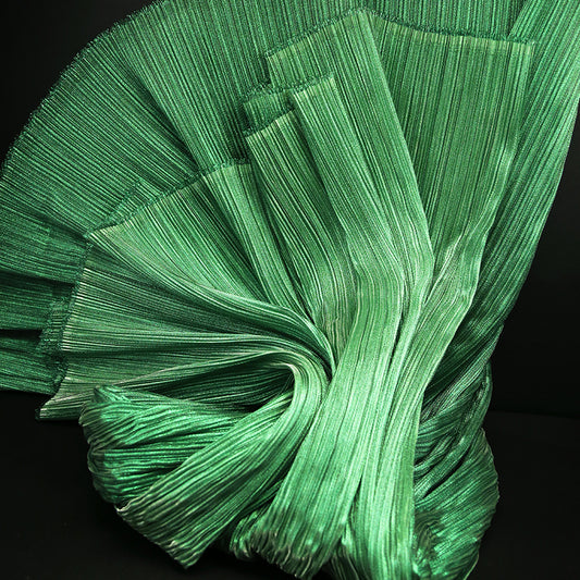 Bomng Pearl Green Wedding Modeling Stage Decoration Florist Luminous Fabric Fabric Texture Fold Fabric