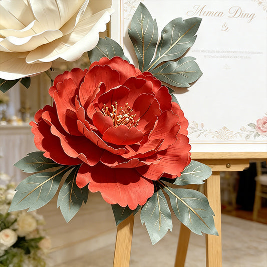Bomng Imperial Red Peony Premium Flower