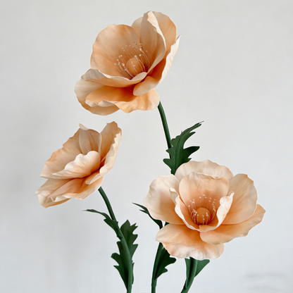 Bomng Luminous Poppy Orange Premium Flower