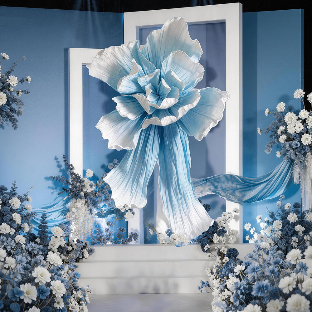 Bomng Couture Crinkle Lake Blue Art Installation