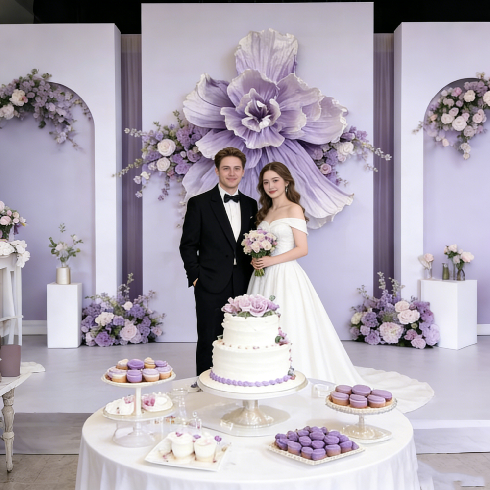 Bomng Couture Crinkle Purple Art Installation