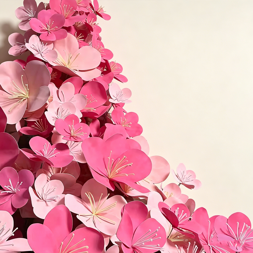 Bomng Valentine Light Pink Plum Blossom Premium Flower