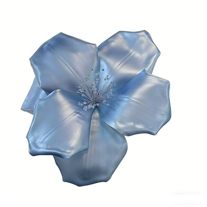 Bomng Iridescent Pearl Petal Sky Blue Premium Flower