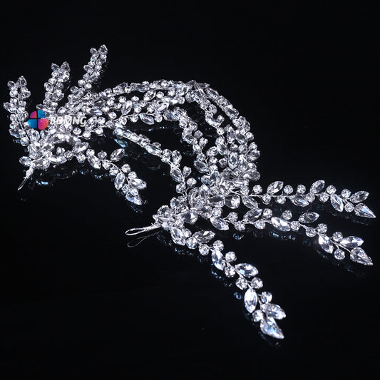 Bomng Dazzling handmade rhinestone bridal headband