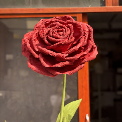 Bomng Blazing Crimson Rose Premium Flower
