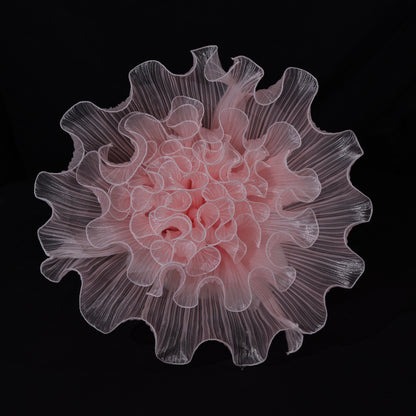 Bomng Sheer Ruffled Tulle Premium Flower