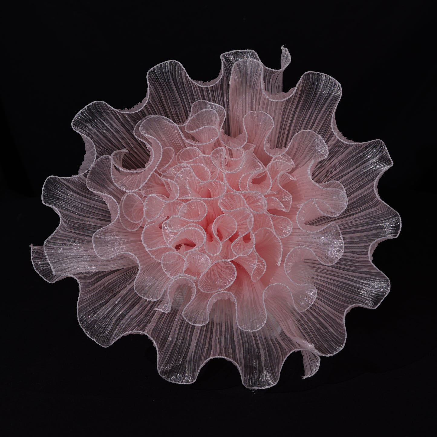 Bomng Sheer Ruffled Tulle Premium Flower