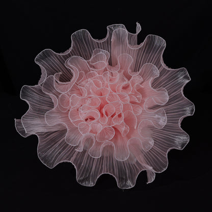 Bomng Sheer Ruffled Tulle Premium Flower