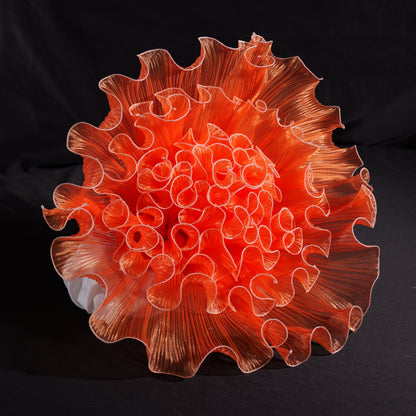 Bomng Luminous Orange Gradient Ruffled Premium Flower