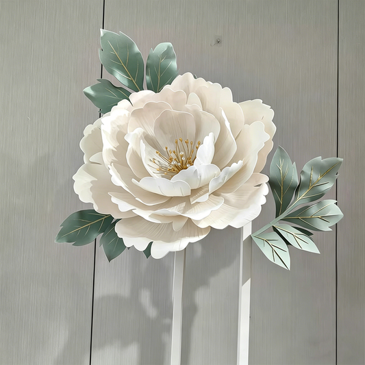 Bomng Imperial White Peony Premium Flower