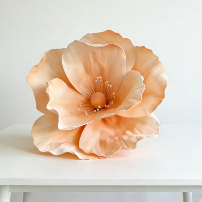 Bomng Luminous Poppy Orange Premium Flower