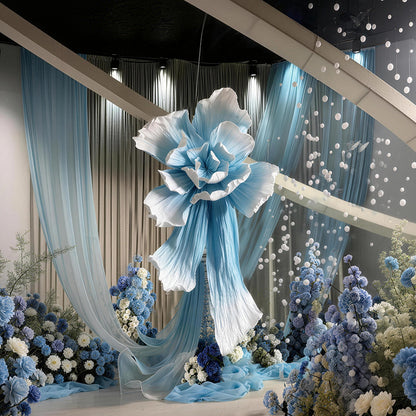 Bomng Couture Crinkle Lake Blue Art Installation