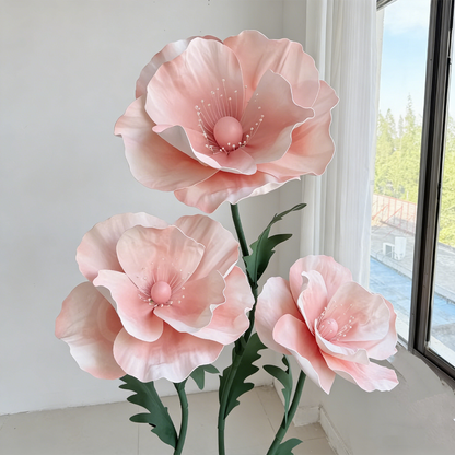 Bomng Luminous Sheer Poppy Premium Flower