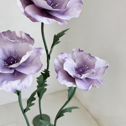 Bomng Luminous Sheer Poppy Premium Flower