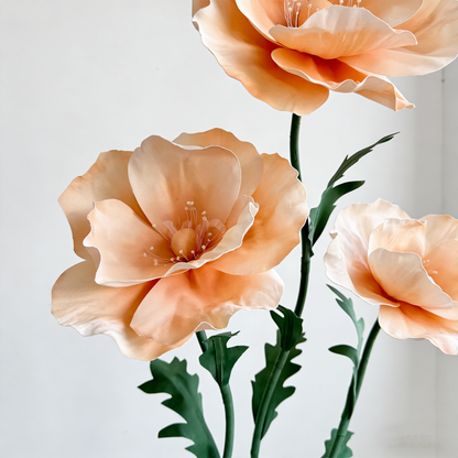 Bomng Luminous Poppy Orange Premium Flower
