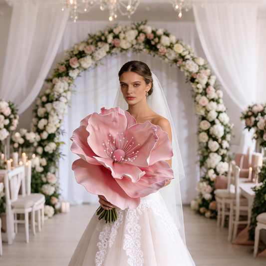 Bomng Luminous Poppy Pink Premium Flower