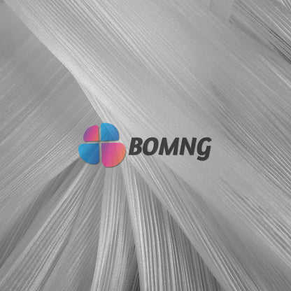 Bomng White Glossy Pleated Texture Wedding Dress Styling Fabric