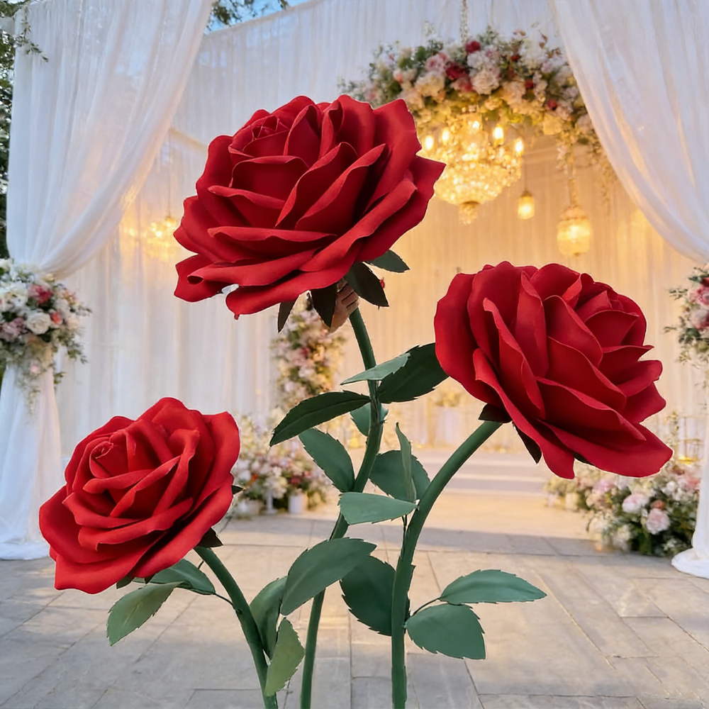 Bomng Romantic Lush Garden Rose Premium Flower