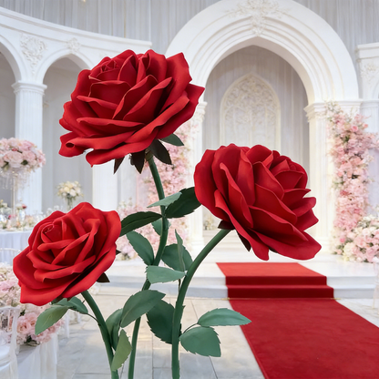 Bomng Romantic Lush Garden Rose Premium Flower