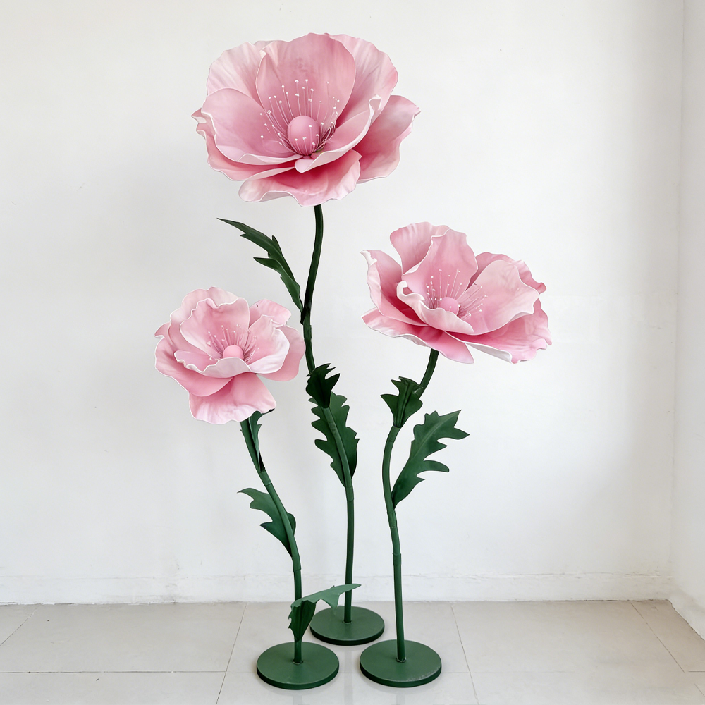 Bomng Luminous Poppy Pink Premium Flower