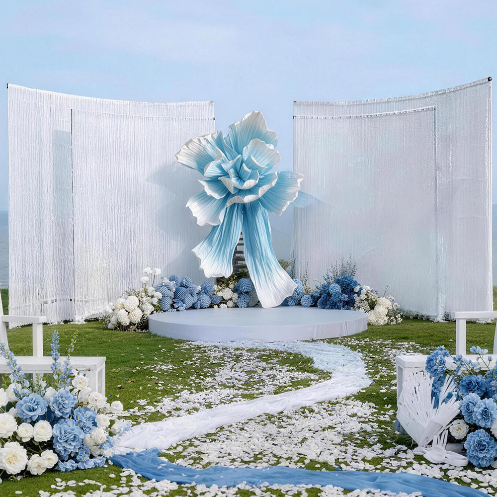 Bomng Couture Crinkle Lake Blue Art Installation