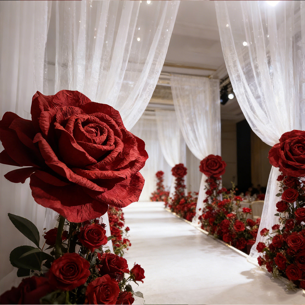 Bomng Blazing Crimson Rose Premium Flower