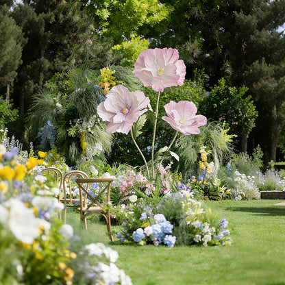Bomng Luxe Couture Ruffled Poppy Art Installation