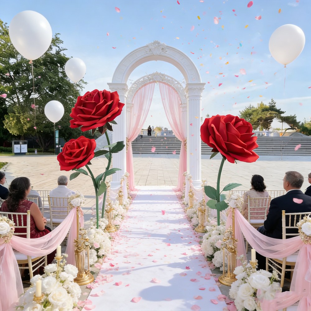 Bomng Romantic Lush Garden Rose Premium Flower