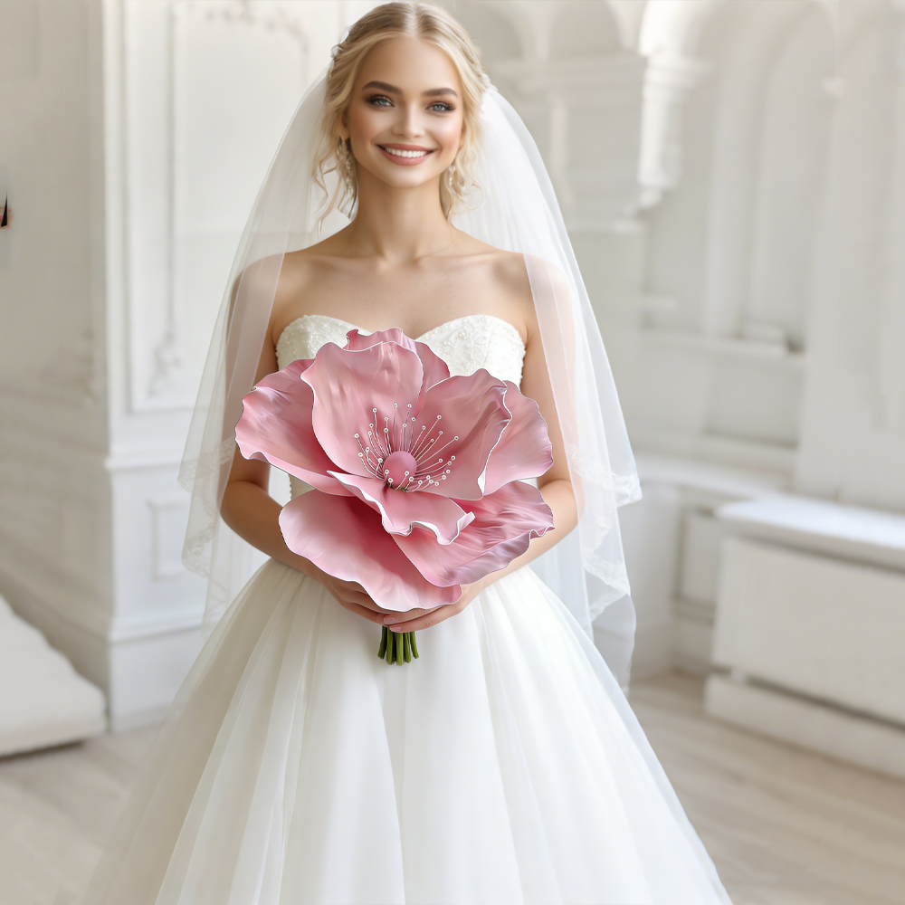 Bomng Luminous Poppy Pink Premium Flower