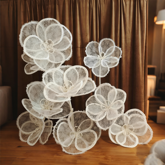 Bomng Artisan Lace Orchid Art Installation