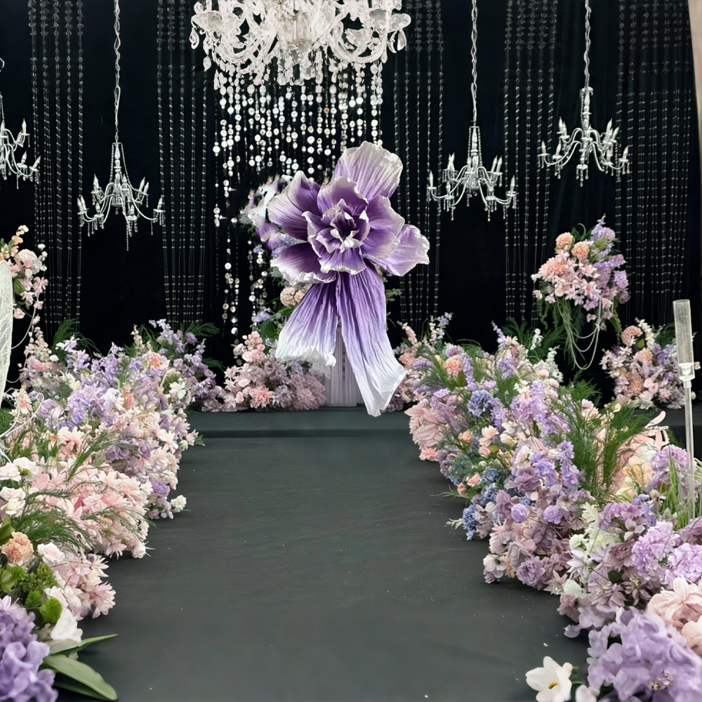 Bomng Couture Crinkle Purple Art Installation