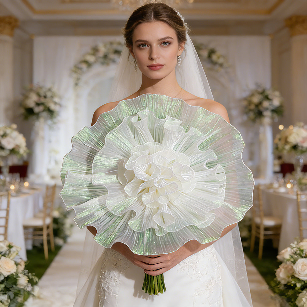 Bomng Mint Iridescent Sheer Premium Flower
