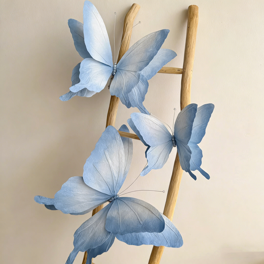 Bomng Papillon Blue Flutter Art Accent