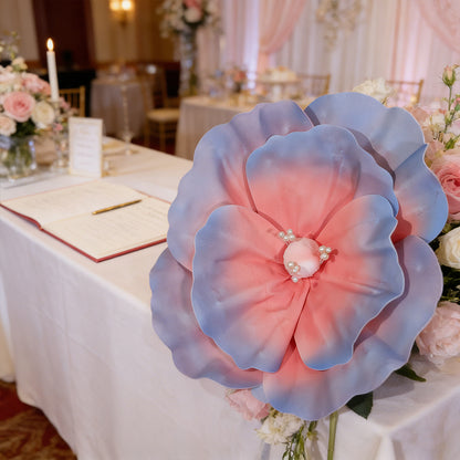 Bomng Dreamy Pink-Blue Gradient Pearl Premium Flower