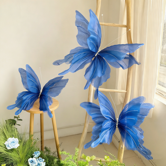 Bomng Delicate Dark Blue Drift Art Accent