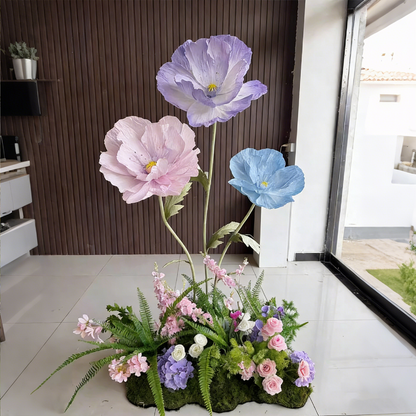 Bomng Luxe Couture Ruffled Poppy Art Installation – Dreamy Trio Set