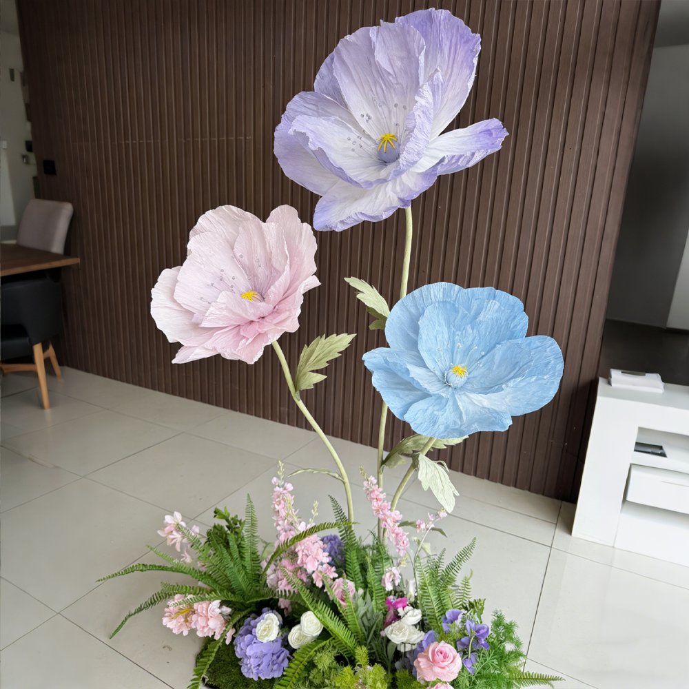 Bomng Luxe Couture Ruffled Poppy Art Installation – Dreamy Trio Set