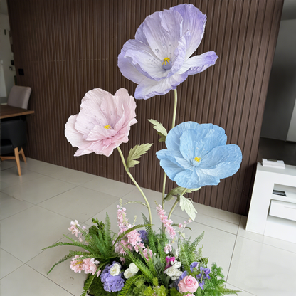 Bomng Luxe Couture Ruffled Poppy Art Installation – Dreamy Trio Set