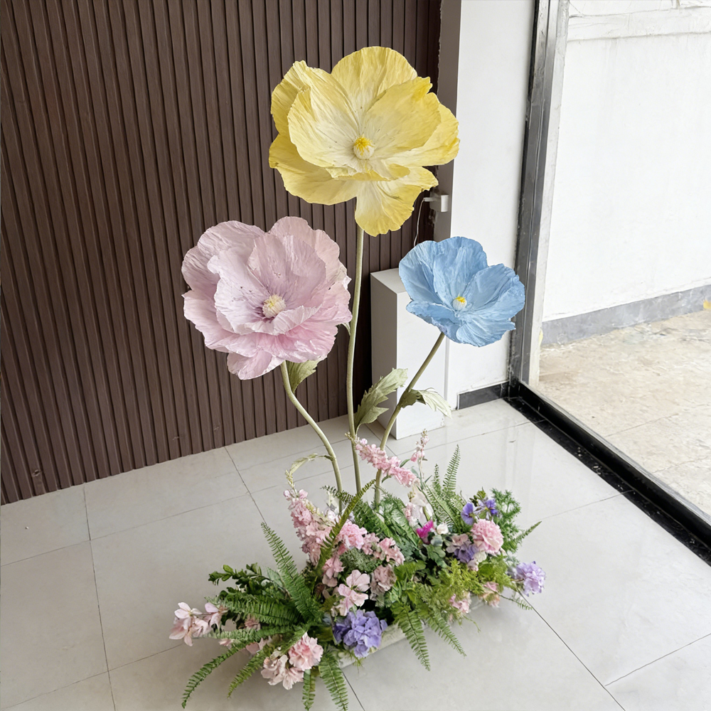 Bomng Luxe Couture Ruffled Poppy Art Installation – Sunny Trio Set