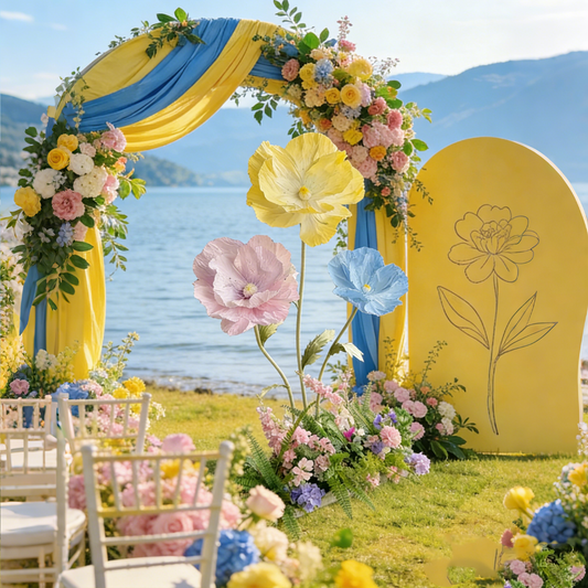 Bomng Luxe Couture Ruffled Poppy Art Installation – Sunny Trio Set